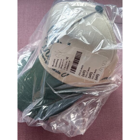 Eleven Eleven Caviar Cowboy Cap in Beige & Forest Green One Size New Baseball Ha - Picture 9 of 15